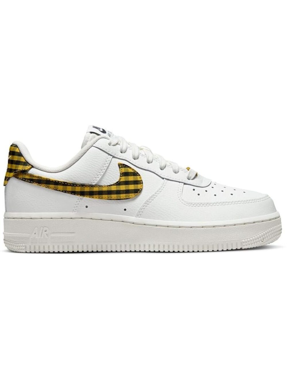 Nike Air Force 1 Low "Bronzine Gingham" Sz 8.5 - Sneakers Fall Yellow
